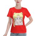 thumbnail image 1 of T-Shirt Basique à Manches Courtes pour Femmes Sailor Moon Édition Q Tsukiha, 1 of 6