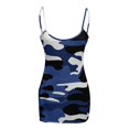 thumbnail image 3 of Robes Moulantes pour Femmes, Robe Décontractée Camouflage Imprimé Aguichant Ajustée Sans Manches à Bretelles, 3 of 5