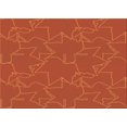 thumbnail image 1 of Ahgly Company Tapis d'Intérieur Rectangulaire Transitionnel Orange Rouge Orange Lavable à la Machine, 2 Pieds x 3 Pieds, 1 of 7
