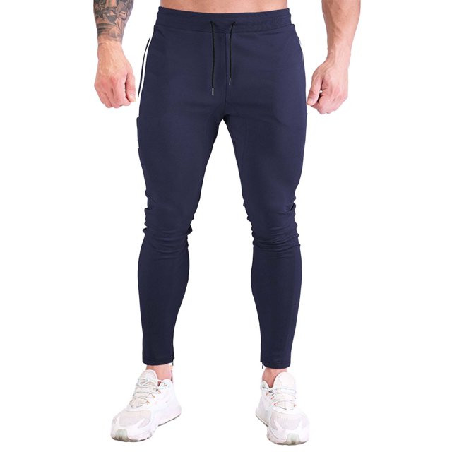 FAIWAD Men's Slim Sweatpants Elastic High Waist Drawstring Workout Athletic Pants with Pockets