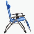 thumbnail image 2 of Kamp-Rite Chaise Zéro Gravité d'Extérieur Pliable et Inclinable avec Coussin d'Appui-tête, Bleu, 2 of 9