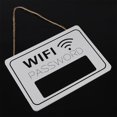 thumbnail image 3 of Sonew Wi-Fi Mot de Passe Signe, Affichage Wi-Fi Mot de Passe Signalisation, Affichage de Mot de Passe Mur Suspendu Café Librairie Rétro Suspendu Tableau Noir, 3 of 8