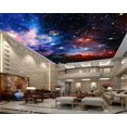 thumbnail image 3 of Papier de Plafond 3D Ciel Étoilé Cosmique SKU# WAL0174, 3 of 9