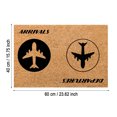 thumbnail image 3 of Welcome Mat Coir Monogrammed Door Mats Coir Doormat Holder Doormats Outdoor Summer Rug Funny Welcome Mat Outdoor Floor Mats for Door Decor, Patio Decor, Plain Entry Mat, 16x24 Inch Airplane Patterns, 3 of 7