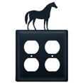 thumbnail image 3 of Village Wrought Iron EOO-68 Housse Double Sortie pour Cheval - Noir, 3 of 3