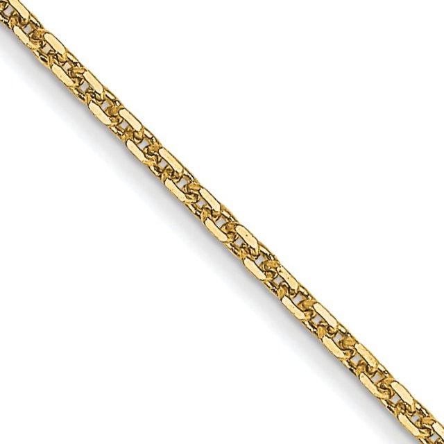 Collier Chaîne Torsadée en Or Jaune 14k 20 Pouces.95mm Pendentif Breloque Maillon Rond