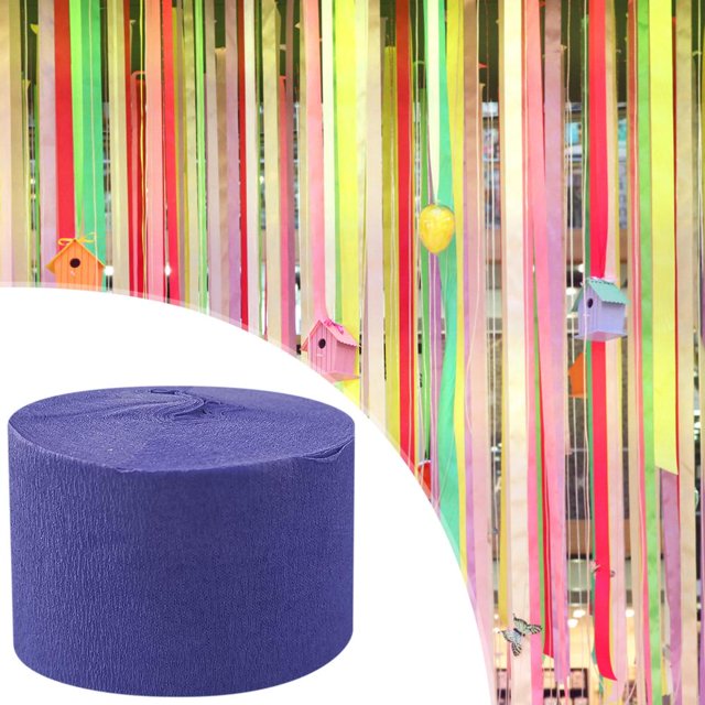 Feltree Rouleau de Papier Crêpe 8 Pouces de Large x 82 Pieds de Long pour Bricolage, Décorations de Fête, Résistant aux Flammes et Inaltérable