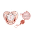 thumbnail image 1 of XZNGL Baby Pacifier 26 Letter Name Initial Clip Silicone Infant Nipple Bling Newborn Pacifier, 1 of 5