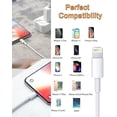 thumbnail image 2 of [MFI Certified] iPhone iPad Charging Charger Cord Lightning USB Cable Compatible with iPad iPhone 13/12/11/X/8/7/6s/6/Plus/5s/5c/SE, 1m, 2 of 2