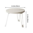 thumbnail image 2 of RKSTN Petites Tables Rondes en Bois Petite Table Pliante Table d'Appoint pour Sofa Petite Table Ronde Mobile Petite Table à Manger pour la Maison Extérieur pour la Maison, 2 of 5