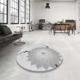 thumbnail image 4 of Ahgly Company Tapis d'Intérieur Lavable en Machine Carré Gris Platine, 8 Pieds Carré, 4 of 7