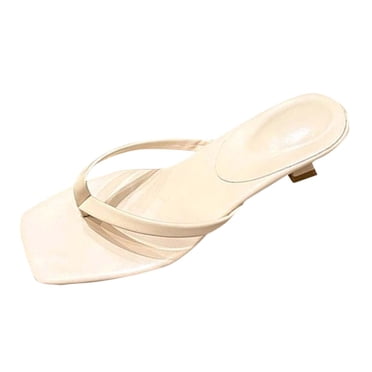 Sandals for Women Casual Summer Womens Fall Fashion Square Toe Flip Flops Beach Summer Sandals