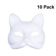 thumbnail image 1 of Shisuyan 10Pc Mask Painting Mask Full Face Costume Pulp Blank White Mask For DIY Paint, 1 of 8