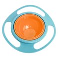thumbnail image 2 of Gyro Bowl Practical Design Children Balanced Novelty Food-grade PP Tools Anti-splash Feeding Dishes Baby Tableware Funny Gift Blue, 2 of 9