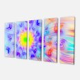 thumbnail image 2 of Large Yellow Alien Fractal Flower - Floral Canvas Art Print, 2 of 3