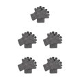 thumbnail image 1 of QualitChoice Phone Touch Screen Gloves Cycling Hiking Camping Hands Warm Keeping Accessory medium grey 5Set, 1 of 6