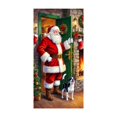 thumbnail image 2 of Uuiauoio Couverture de Porte de Noël avec Design de Père Noël, Rideau de Porte de Fête pour Décoration Intérieure et Extérieure, Décoration de Fête, Pièce Décorative pour la Maison et les Réunions de Famille, 2 of 7