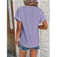thumbnail image 2 of Hauts à Manches Courtes pour Femmes Mode Printemps/été Décontractée Ample Col Rond Manches Courtes Haut pour Femmes Aguichant Hauts d'Été pour Femmes Hauts à Manches Courtes T-Shirts pour Femmes Mode, 2 of 6