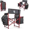 thumbnail image 1 of Picnic Time 807-00-600-454-0 University of Oklahoma Sooners Chaise Fusion à Impression Numérique, Gris Foncé et Rouge, 1 of 4