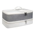 thumbnail image 2 of Yinanstore Double Couche Transport Cas Cheveux Accessoires Outils Compartiments Sac de Rangement Oxford Tissu Multifonctions Outils de Cheveux Sac de Voyage, 2 of 7