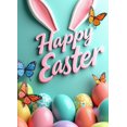 thumbnail image 3 of Easter Bunny Spring Celebration Festive Backdrop Banner Decorations Egg Party Supplies Photography Props Background, 3 of 3