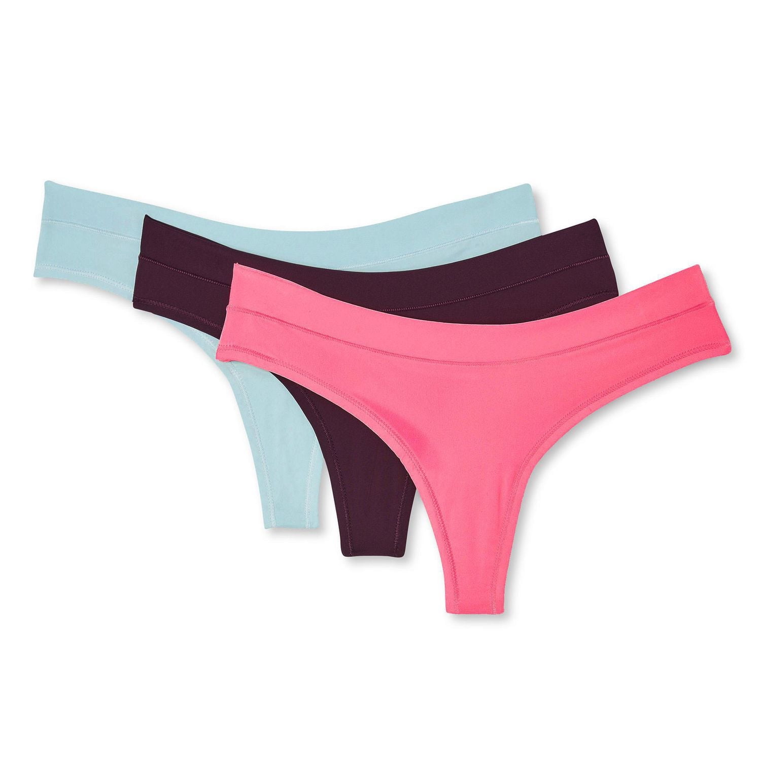 George Women's Microfibre Thongs 3-Pack