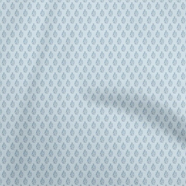 oneOone Silk Tabby Light Blue Fabric Fruits Fabric For Sewing Printed Craft Fabric By The Yard 42 Inch Wide