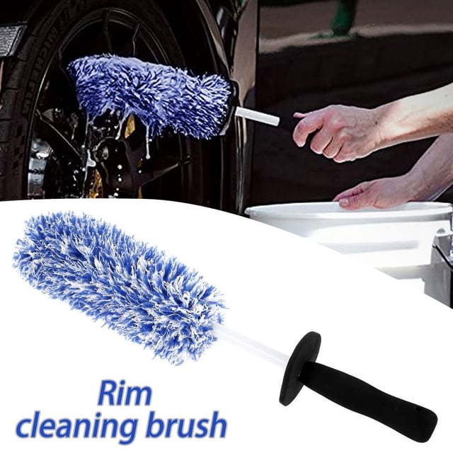 Portable Microfibre Wheel Tire Rim Brush Car Wheel Wash Cleaning Tools Auto Wheel Cleaner