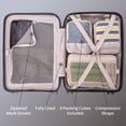 thumbnail image 3 of 5-Piece Hardside Luggage Set: 28" Spinner Suitcase, 20" Carry-On & 3 Packing Cubes, 3 of 9