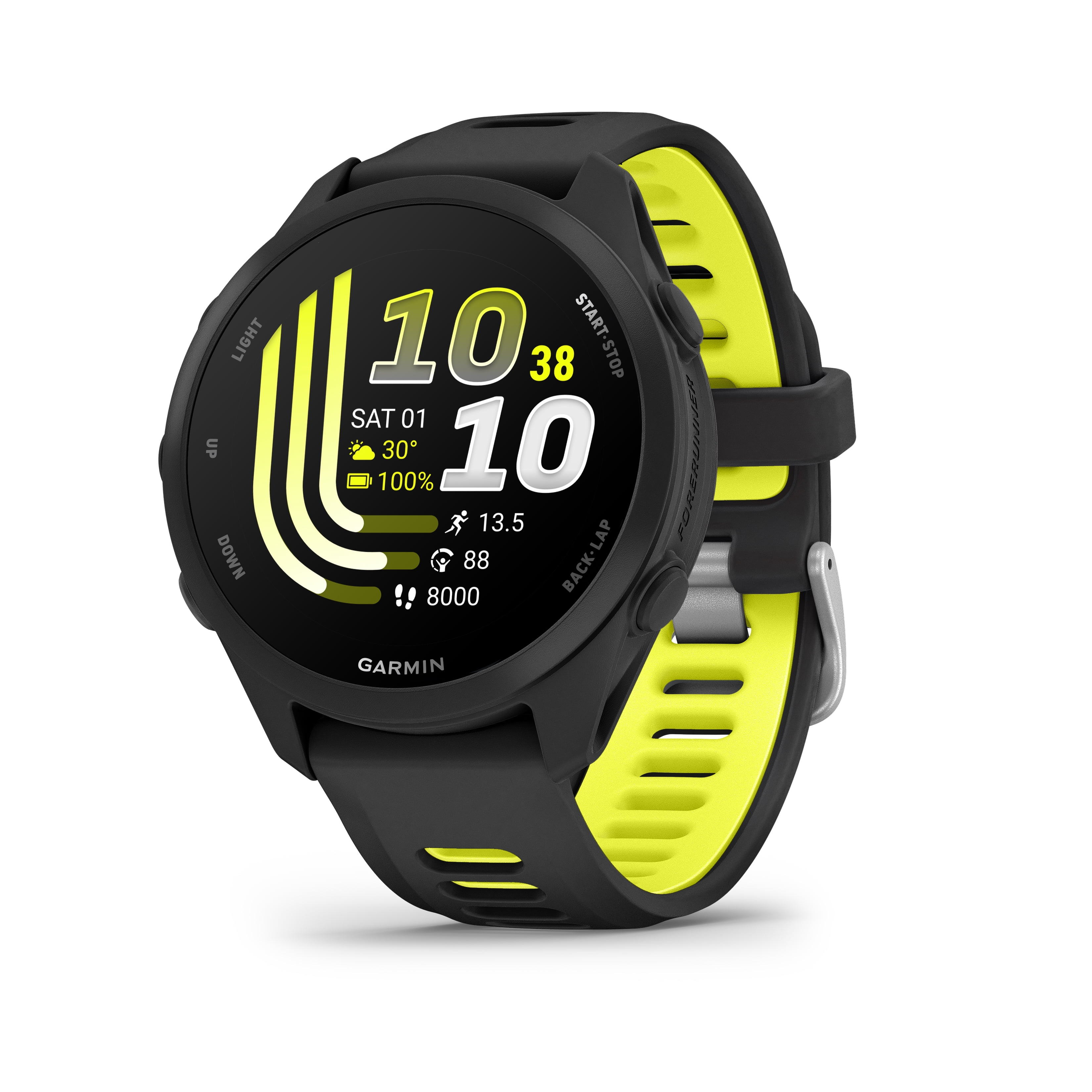 Garmin Forerunner 170 Music GPS Running Smartwatch with Onboard Music Storage & AMOLED Display - Black