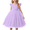 thumbnail image 1 of Moins de 25, Robe Bouffante en Maille Unie à la Mode, Tenue de Spectacle Formelle, Tissu en Maille, Coupe Confortable, Robe de Fête pour Filles, Occasion Formelle, Tenue de Soirée Stylée Confortable pour Toute la Journée, 1 of 9