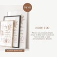thumbnail image 3 of Framed Print, Floral Birth Stat, Baby Gift, Gift for new parents, 3 of 3