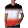 thumbnail image 1 of cfhntfmh Mens T-Shirts 2025 Trendy Summer Gradient Color Short Sleeve Workout Tees Plus Size Sports Tops, 1 of 5