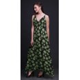 thumbnail image 4 of Bimba Robe Longue à Imprimé Floral pour Femmes, Bretelles Spaghetti, Col en V, Maxi, Tenue de Plage - Grand, 4 of 6