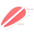 thumbnail image 3 of LEEYNEER 20 Pcs Outdoor Archery Props Red Droplet 20pcs Small Arrow Fletchings Parts Replacement Vanes Reusable, 3 of 6