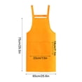 thumbnail image 3 of EGNMCR H Back Style Apron With Pocket For Women Men Adjustable Large Size Comfortable Kitchen Home Cooking Cooking Apron, 3 of 5