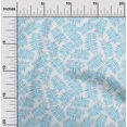 thumbnail image 2 of oneOone Velvet Sky Blue Fabric Tropical Craft Projects Decor Fabric Printed By The Yard 58 Inch Wide, 2 of 5
