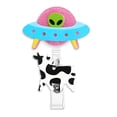 thumbnail image 1 of Wzzjkit UFO Cow Abduction Badge Reel, 1 of 2
