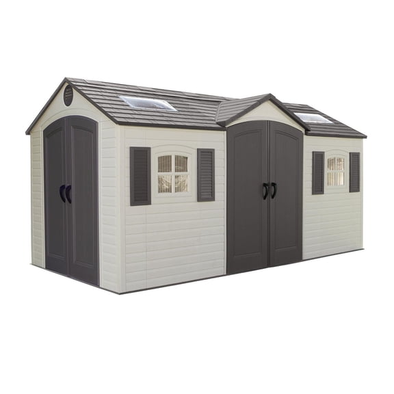 Lifetime Outdoor Storage Shed, 15' x 8' With Dual Side Entry