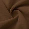 thumbnail image 5 of Pisexur Robes d'Été pour Femmes en Doux Lin-Coton Robes d'Été pour Femmes Décontractées à Col en V Manches 3/4 Robe Maxi Ample Confortable Fluide Robes pour Femmes Couleur Unie à Volants Boho Longues Robes P-2TG Brun, 5 of 5
