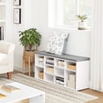 thumbnail image 4 of VASAGLE Banc à Chaussures, Banc de Rangement, Banc Porte-Chaussures, 10 Compartiments, 4 of 5