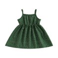 thumbnail image 1 of Petites Filles Princesse Robe Rayures Dot Print Robe Décontractée une Ligne Robe pour la Plage Partie Vêtements Mignons 4-5 Ans, 1 of 8