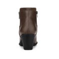 thumbnail image 2 of Unique Bargains Women's Round Toe Stacked Block Heel Zipper Ankle Boots, 2 of 7