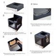 thumbnail image 2 of Suhaco Cat Litter Box Top Entry Covered Kitty Litter Box with Liddle Litter Tray Foldable Kitten Litter Tray Including Cat Litter Scoop and 2-1 Cleaning Brush Easy Clean Up(Black), 2 of 7