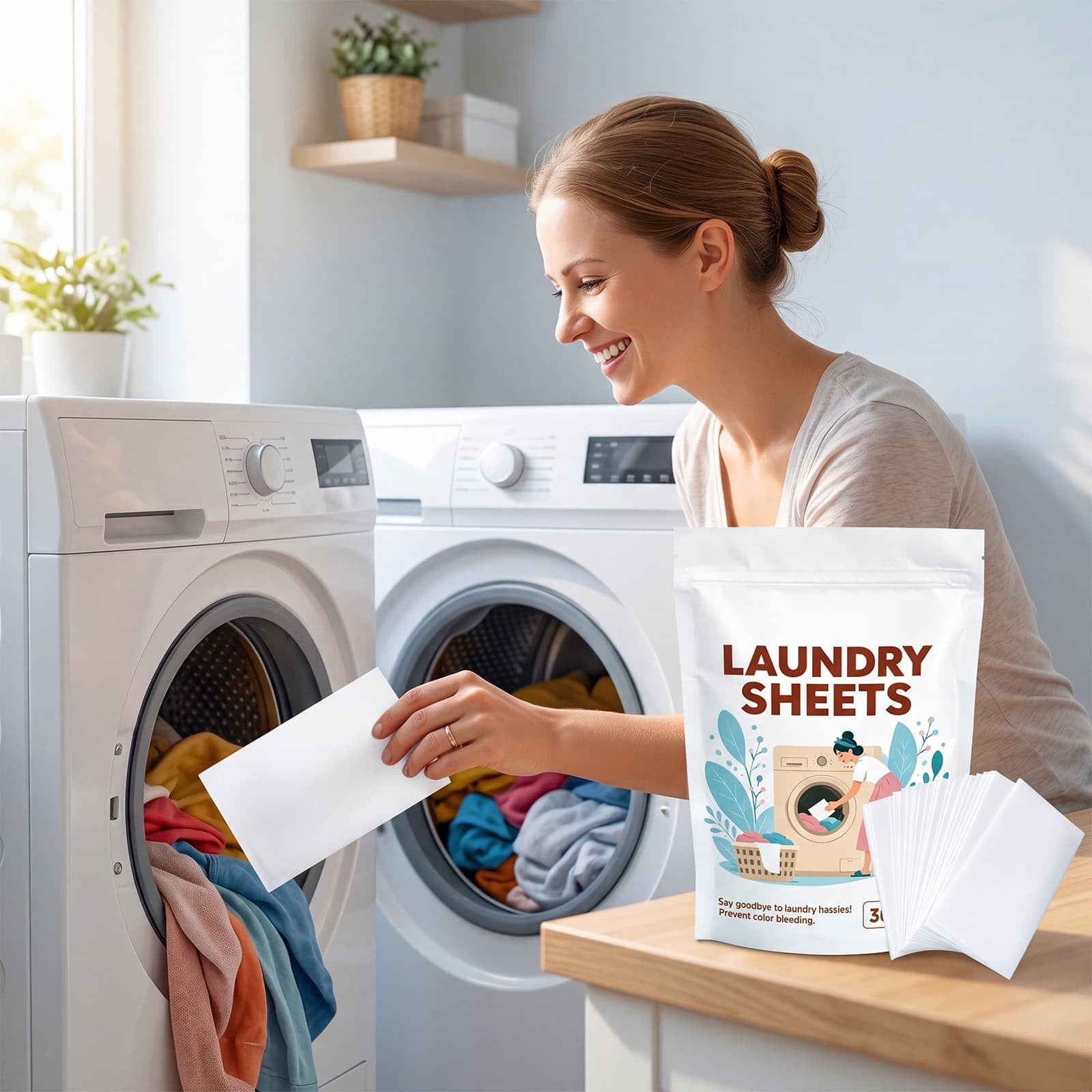 Miogawg Laundry Detergent Sheets Cleaning Strips For Clothes Plastic Free Washing Tablets Travel Portable Laundry Soap Paper