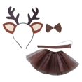 thumbnail image 4 of BELOVING Reindeer Costume Tutu Set Headdress Hair Hoop for Prom Halloween Performance without Flower, 4 of 10