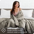 thumbnail image 3 of Bare Home Couverture Pondérée de 25 Lb pour Adultes - 80 Pouces x 87 Pouces - Molleton Minky, Taupe, 3 of 7