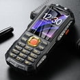 thumbnail image 2 of Black Black Pushbutton Straight Cell Phone Strong Signal Loud Sound Large Screen Long Standby For Elderly Users, 2 of 6