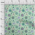 thumbnail image 2 of oneOone Velvet Light Mint Green Fabric Asian Suzani Craft Projects Decor Fabric Printed By The Yard 58 Inch Wide, 2 of 5