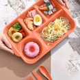 thumbnail image 4 of EGNMCR Kitchen Gadgets, Kitchen Accessories, Kitchen Utensils, Kitchen Tool Divided Plates Tray Dinnerware For Dinner Restaurant Family Party And Kitchen Microwave Dishwasher Safe p lastic Lunch b ox, 4 of 6